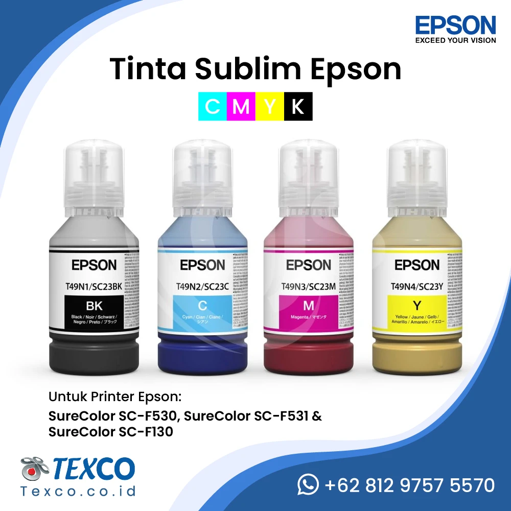 Tinta Printer Epson F530, F531, F130 (CMYK)