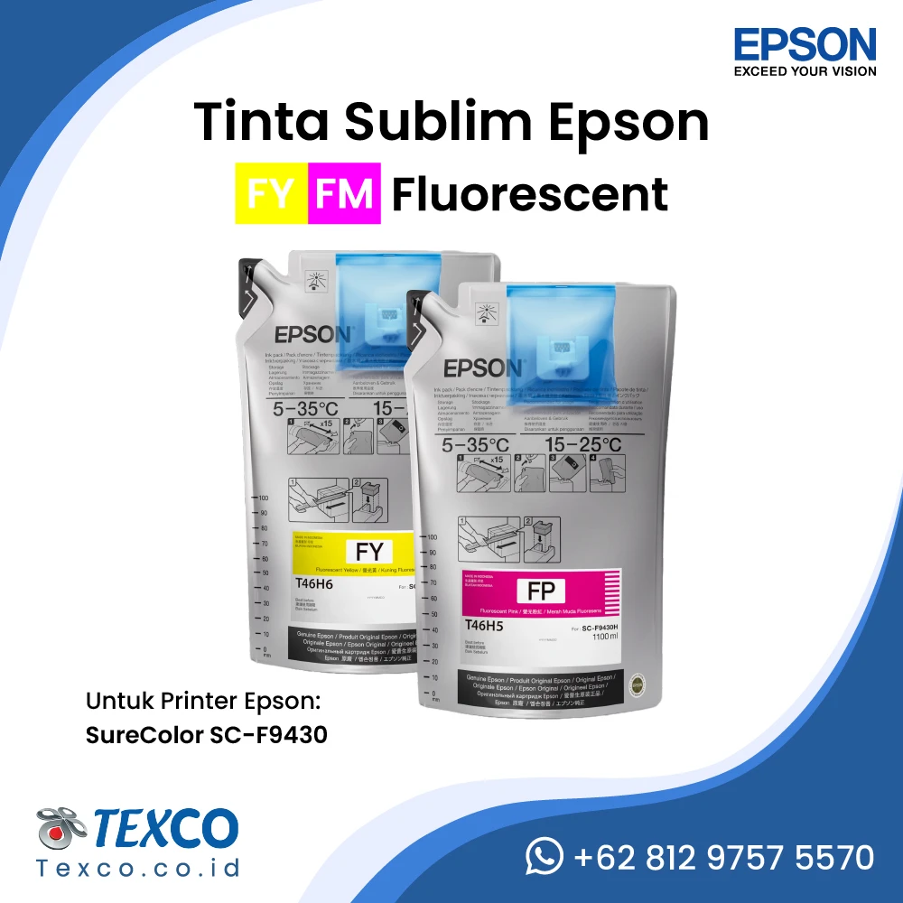 Tinta Sublim Printer Epson F9430 Fluorescent (FY & FM)