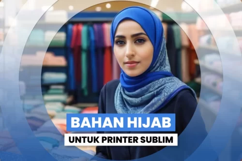 Berbagai macam kain hijab ideal untuk pencetakan sublimasi, tampilan close-up