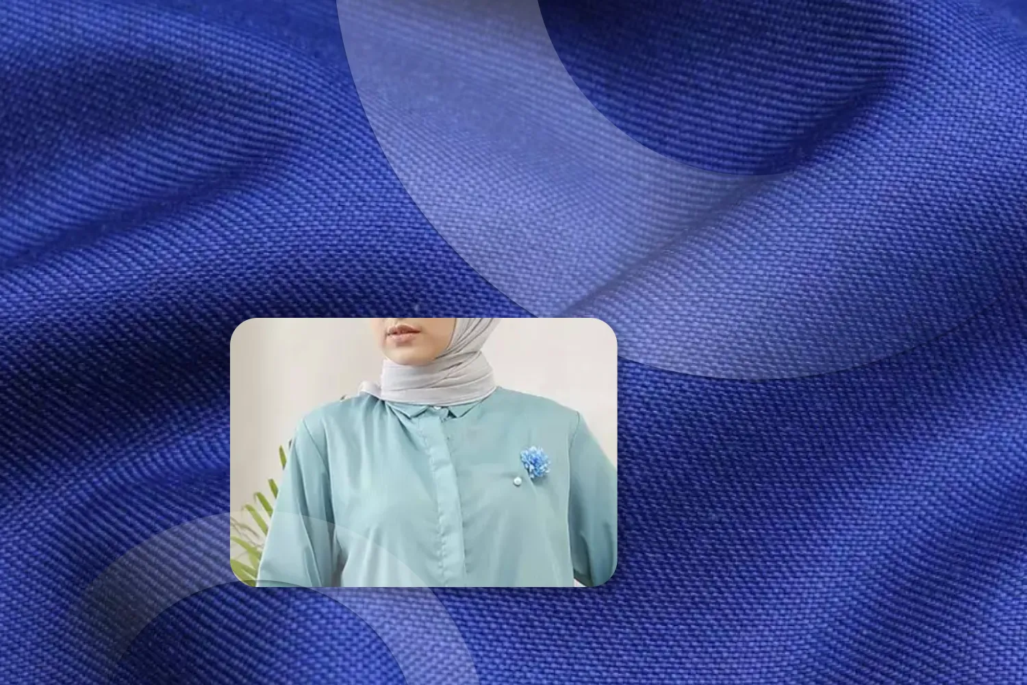 Hijab berbahan katun Toyobo yang lembut dan halus cocok untuk cuaca tropis.