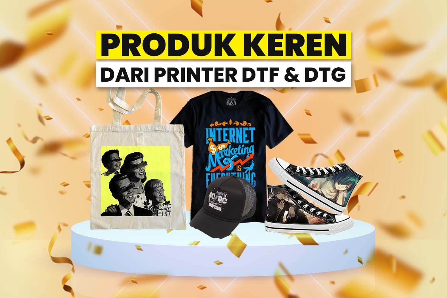 Berbagai Produk Laris Hasil Sablon DTF dan DTG