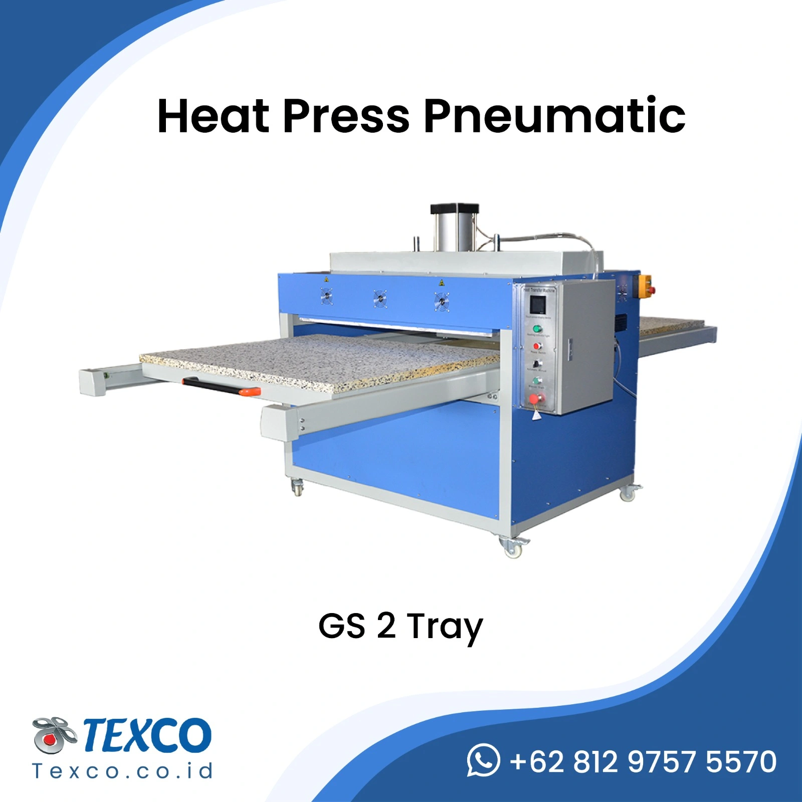 Heater Press GS 2 Tray - Texco