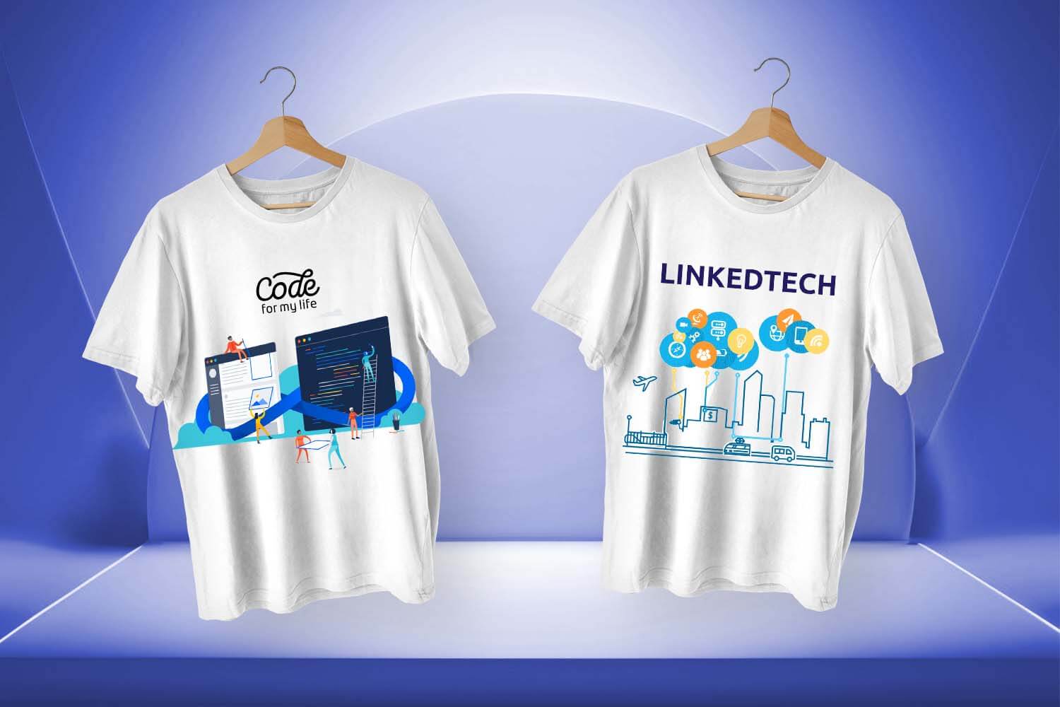 kaos bertema teknologi dari digital printing