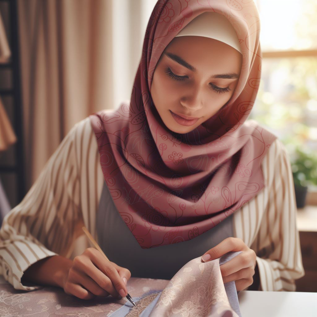Desainer menginovasi desain hijab untuk membuatnya unik.