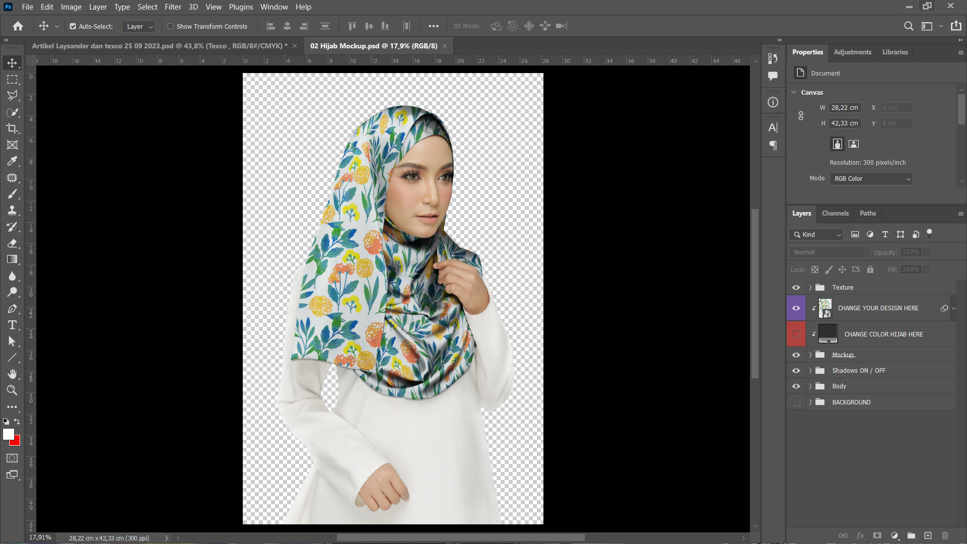 Proses desain dan produksi hijab untuk bisnis brand sendiri.