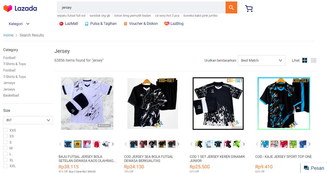 Desain Jersey Custom di Platform E-Commerce