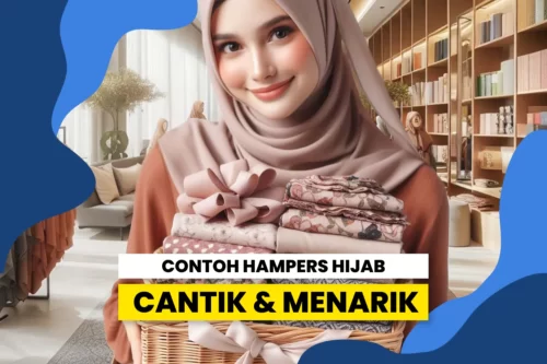 Gambar box berisikan hampers hijab yang cantik