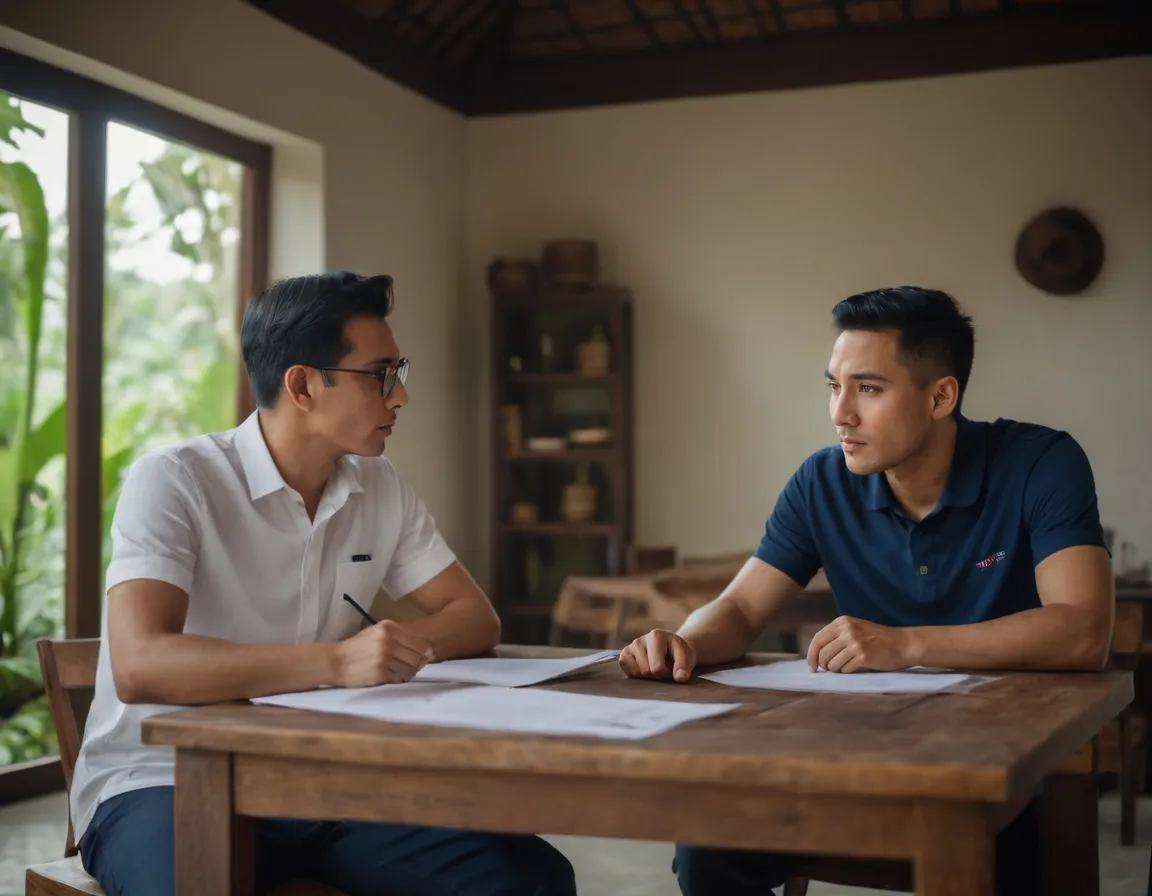 Tim bisnis sedang mendiskusikan spesifikasi produk untuk proses pemesanan maklon.