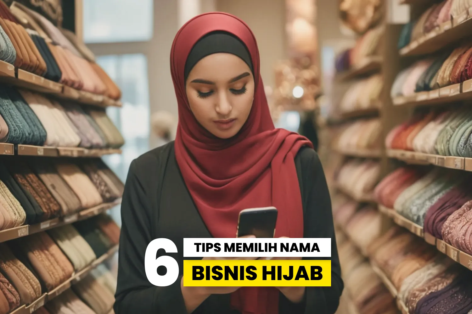 Ilustrasi bisnis hijab.