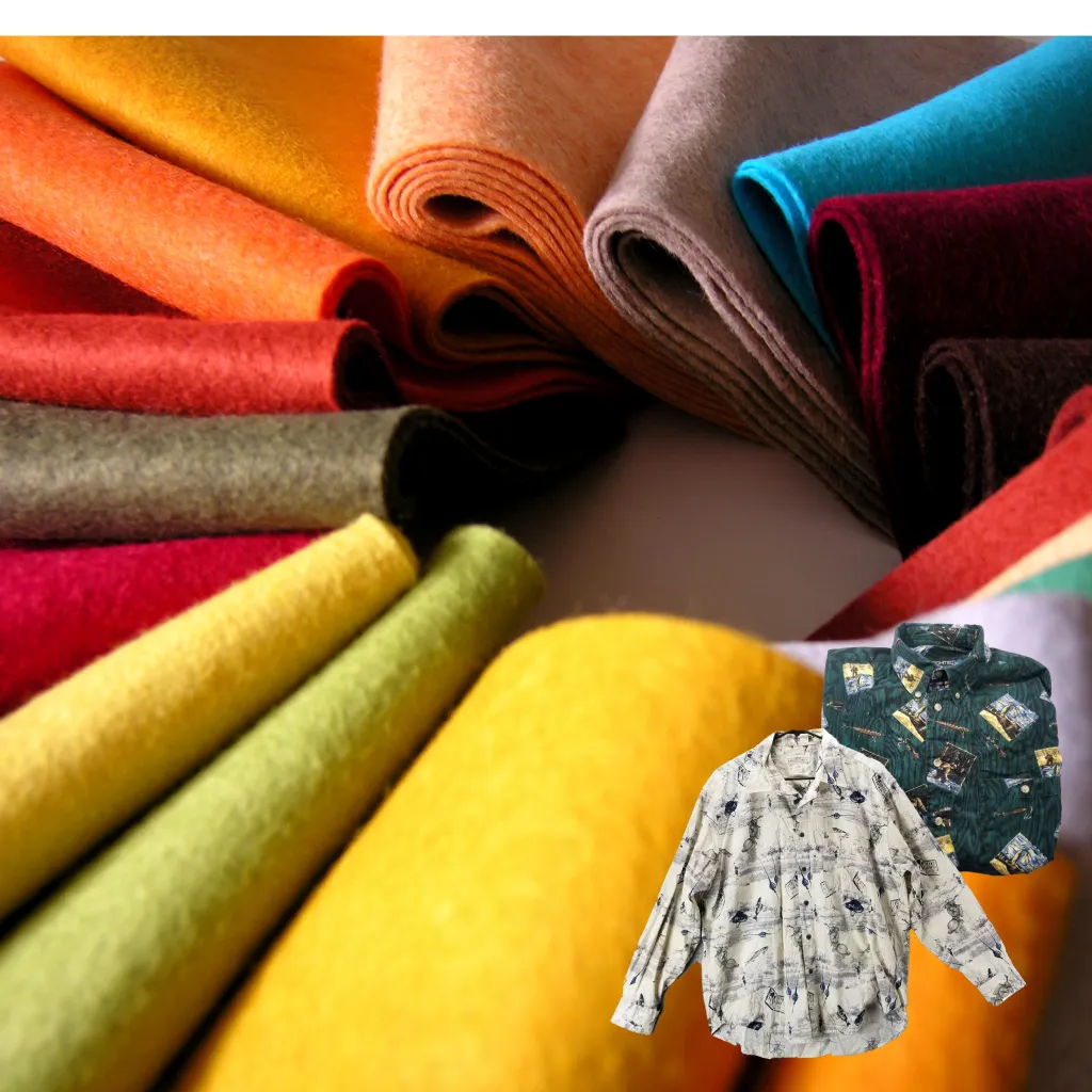 Item berwarna-warni dari kain flannel lembut