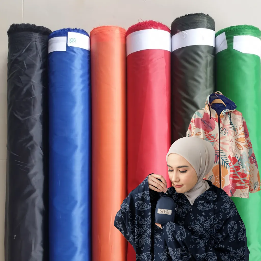 Produk luar ruangan dari kain parasut cerah dan tahan air