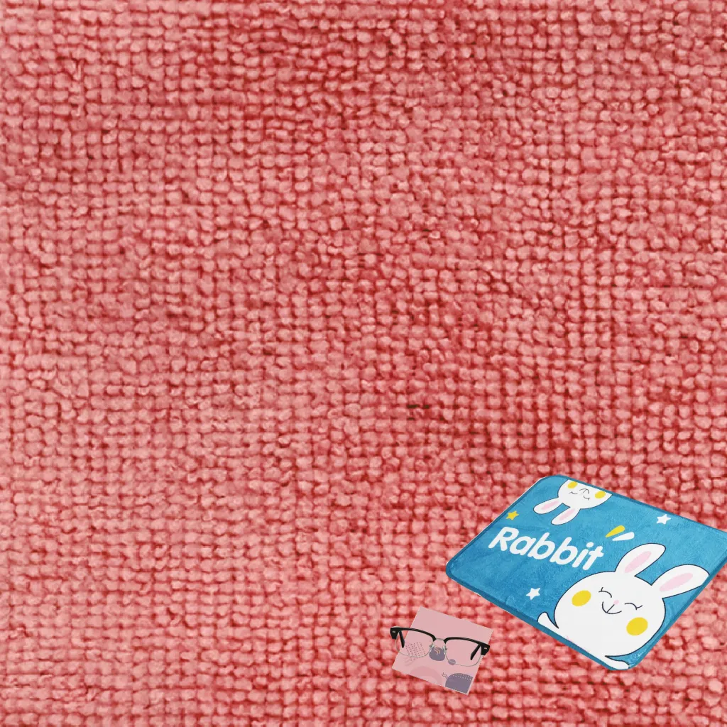 Tekstur kain microfiber halus dengan cetakan sublimasi cerah