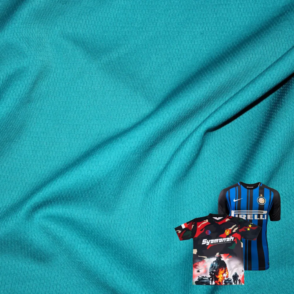 Gulungan warna-warni kain poliester jersey untuk pencetakan sublimasi.