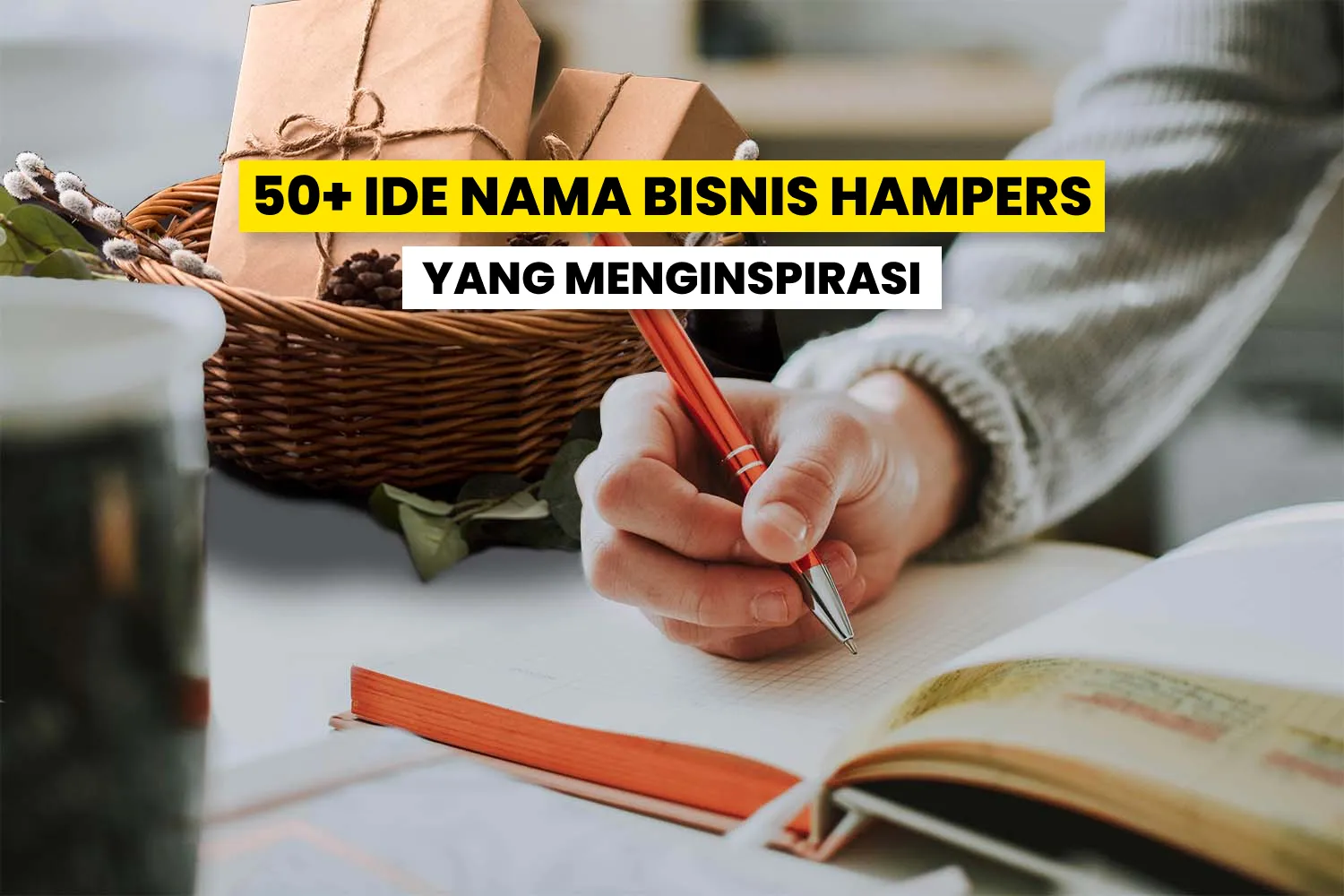 Ilustrasi berbagai macam hampers.