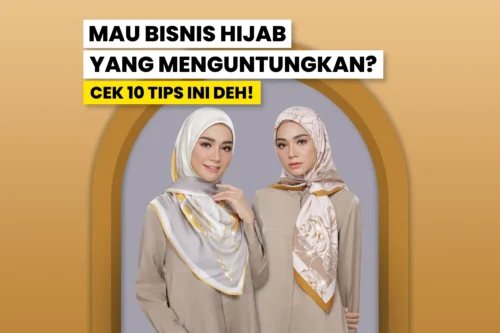 Ilustrasi produk-produk hijab.