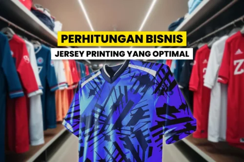 Ilustrasi bisnis jersey printing.