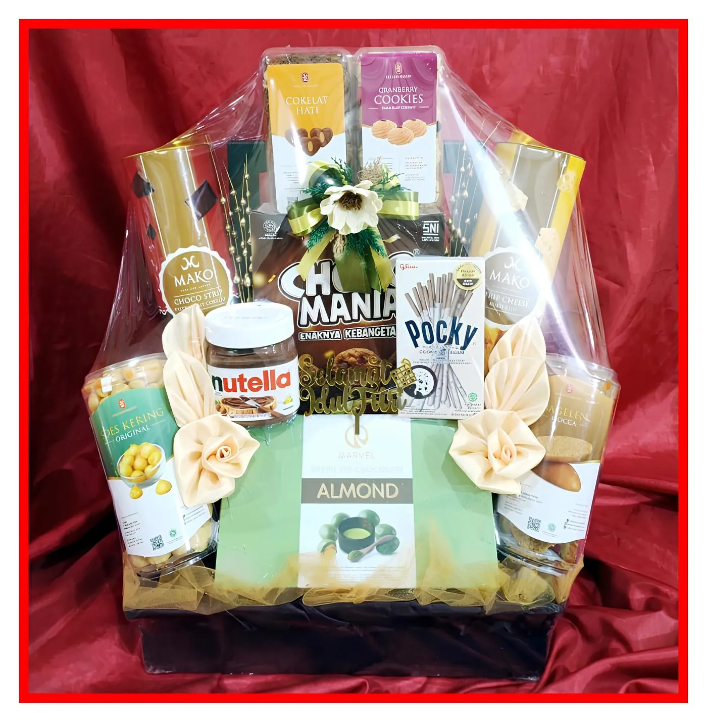 Hampers makanan dan minuman untuk lebaran, kehangatan di hari raya.
