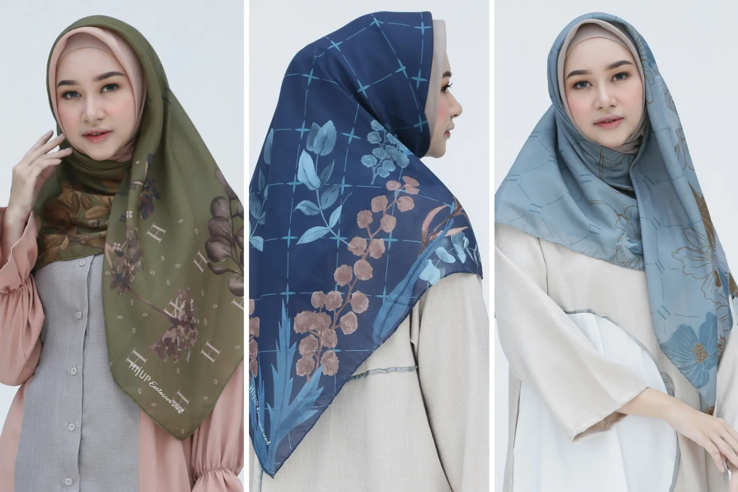 Koleksi hijab dengan desain inovatif dan aksesoris yang menarik.