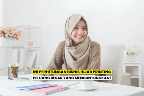 Ilustrasi pertumbuhan industri fashion Muslim dan peluang bisnis hijab printing.