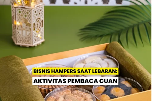 Berbagai hampers hadiah untuk Lebaran, meliputi hijab dan mukena.