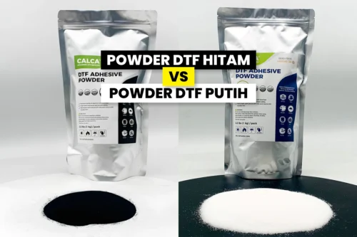 Powder dtf hitam vs putih.
