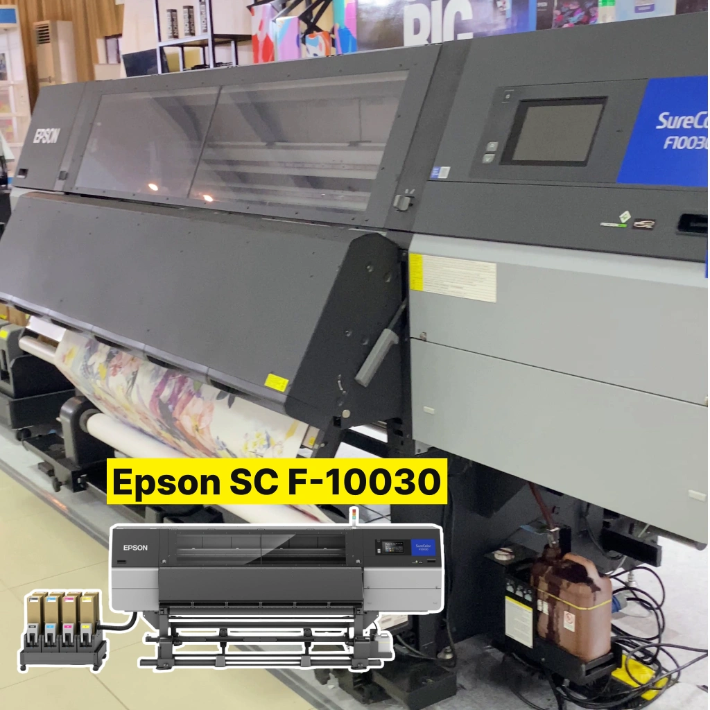 Epson SC F-10030 dengan teknologi Precision Dot dan sistem Bulk Ink untuk produksi hijab dan fesyen Muslim.