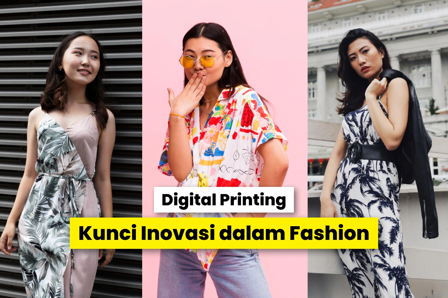 Berbagai produk fashion digital printing yang menarik dan unik.