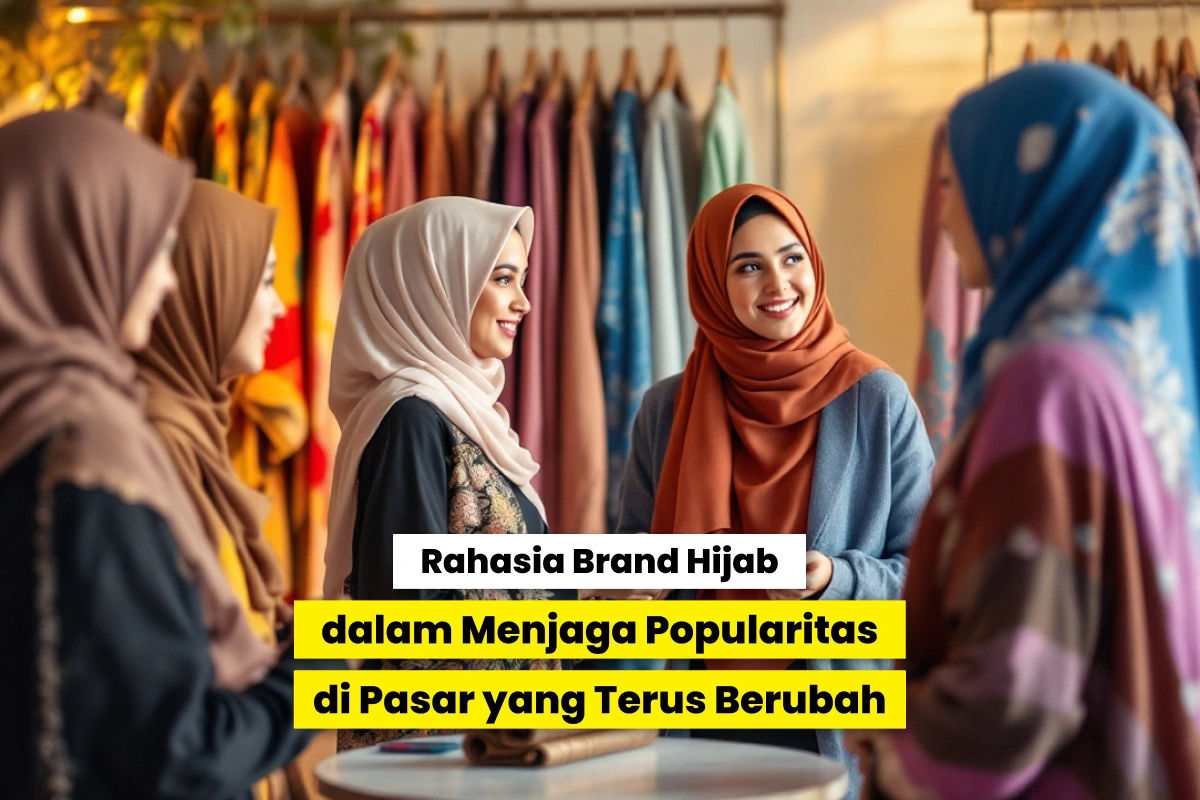 Berbagai produk hijab yang populer di pasaran.