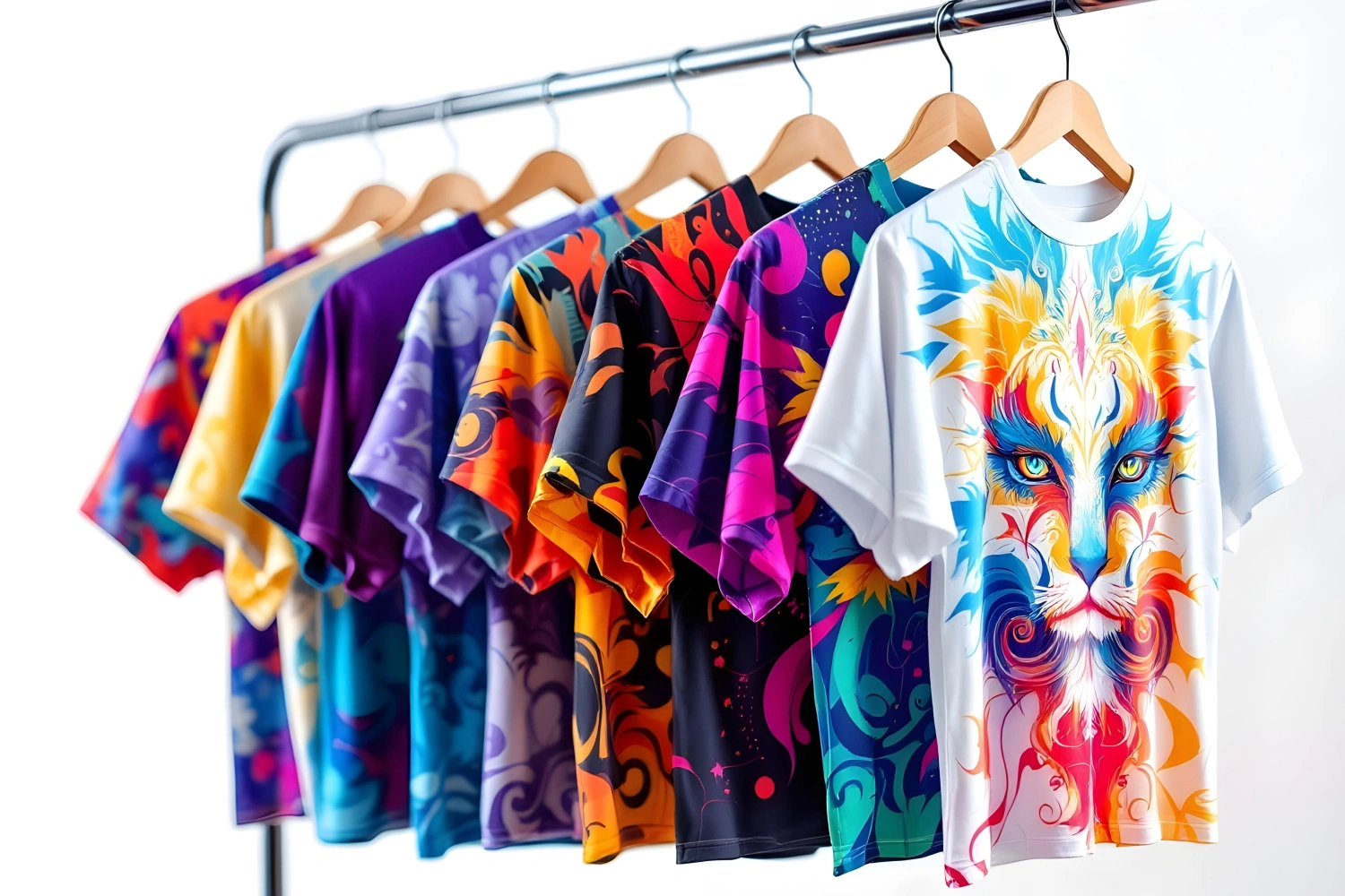 Kaos custom dengan desain unik.