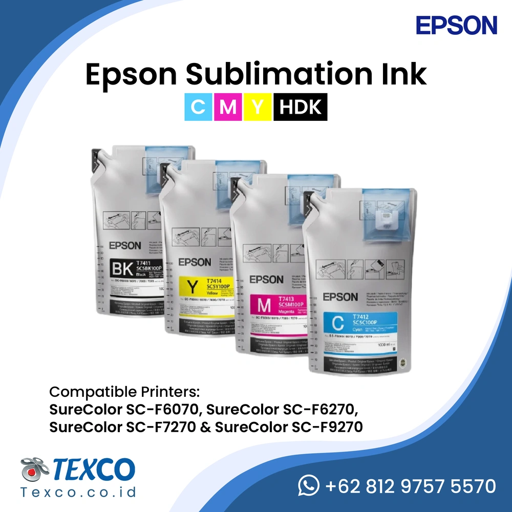 Epson Sublimation Ink SC-F6070, F6270, F7270 & F9270 (C M Y HDK)_EN