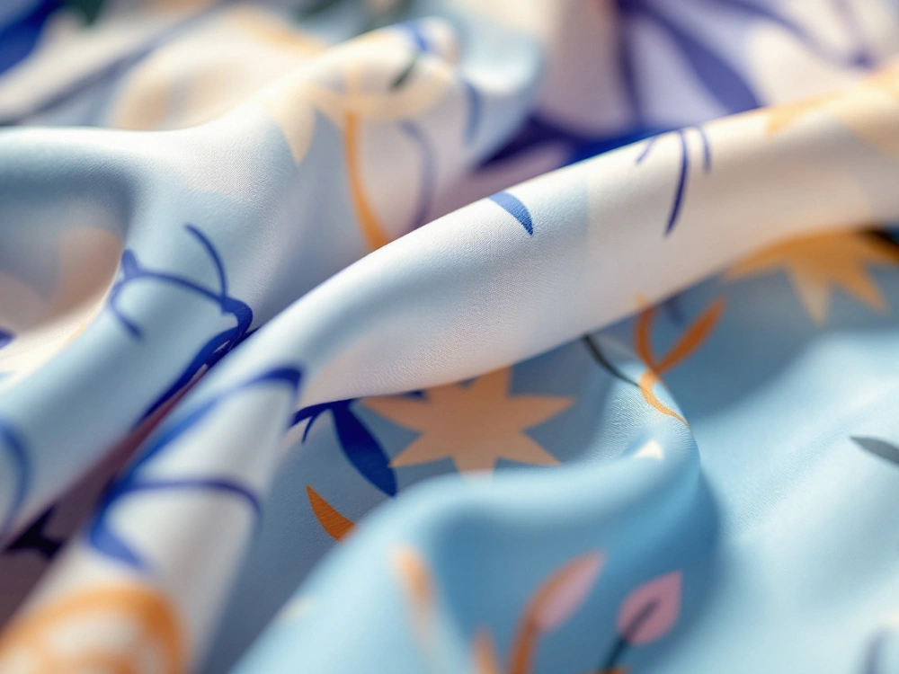 Luxurious satin velvet fabric
