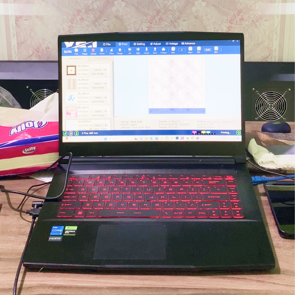 Computer used for operating sublimation printers
