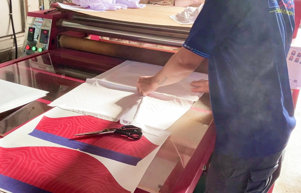 Heat press machine for sublimation printing