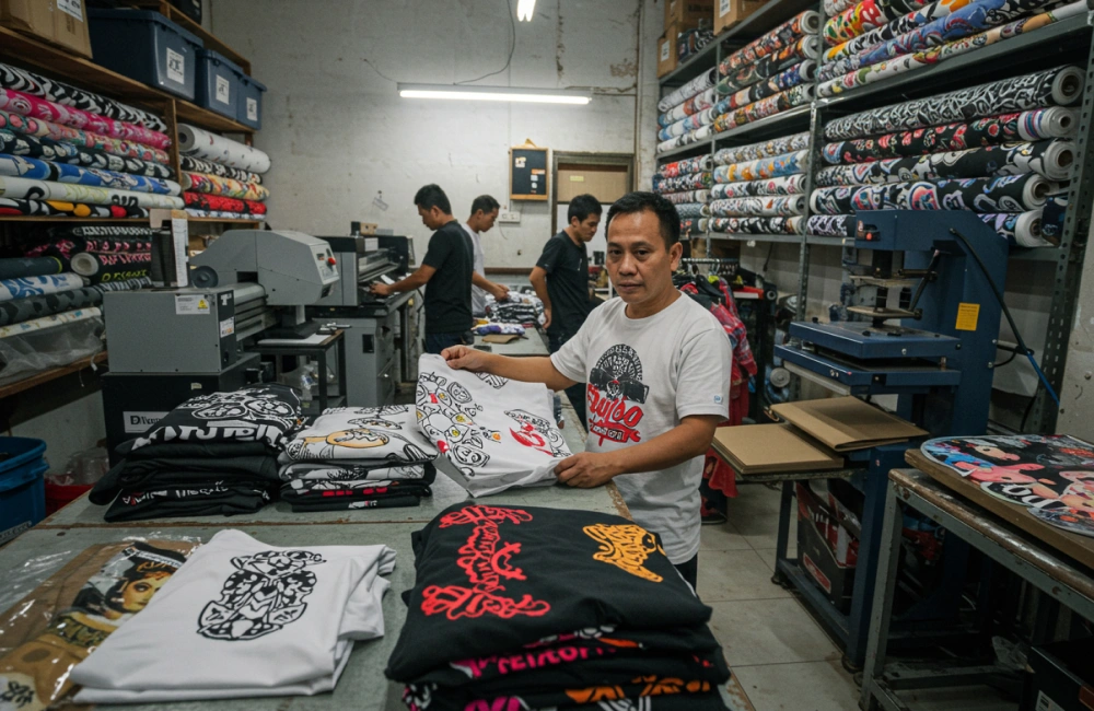 Pebisnis sedang berbincang dengan konsumennya.