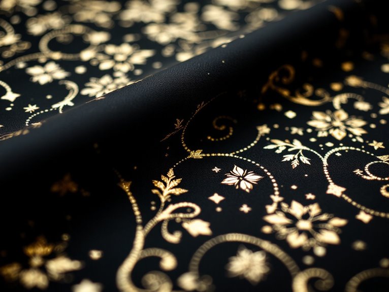 shiny metallic print technique