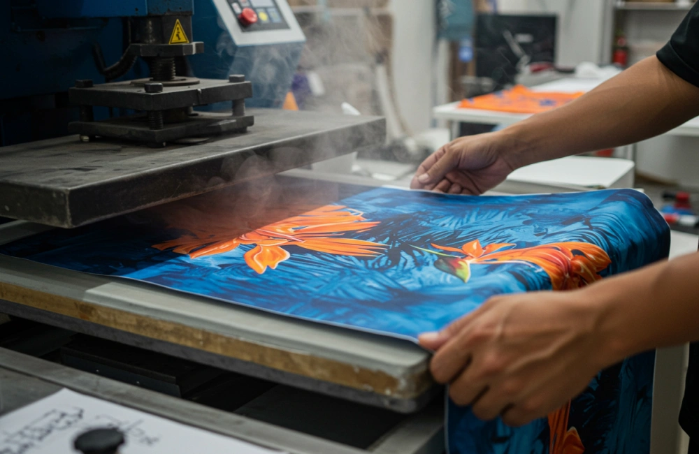 Proses cetak sublimation printing