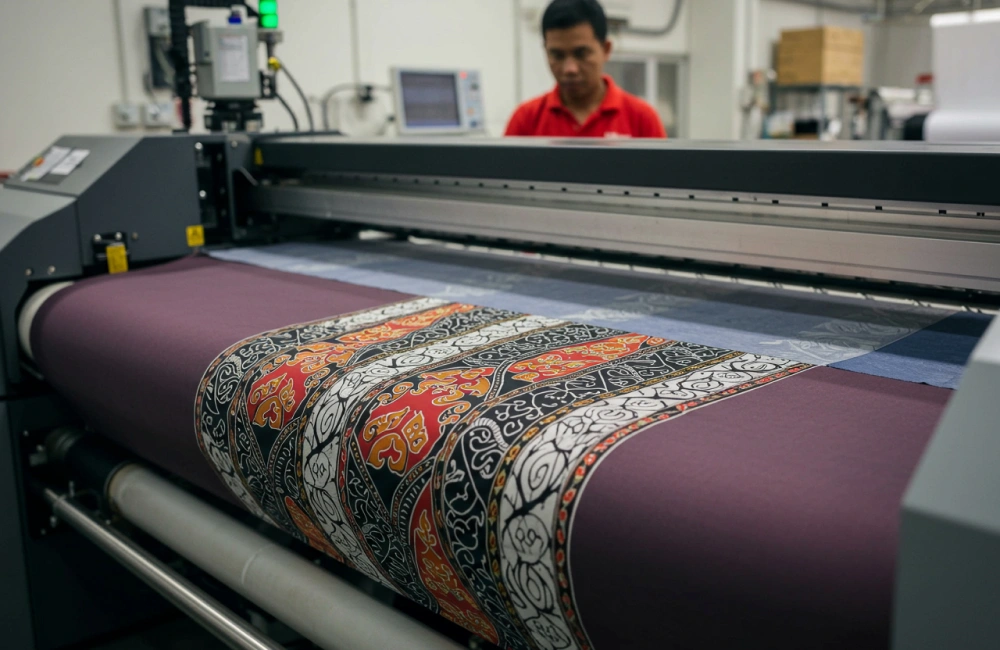 Beberapa produk digital textile.