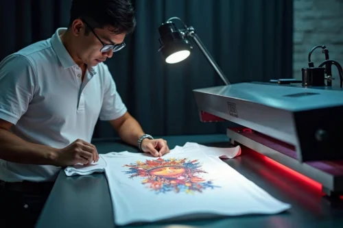Berbagai kertas transfer paper, berserta produk yang dihasilkan