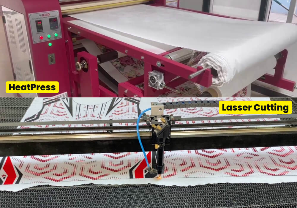 Supporting textile equipment printing