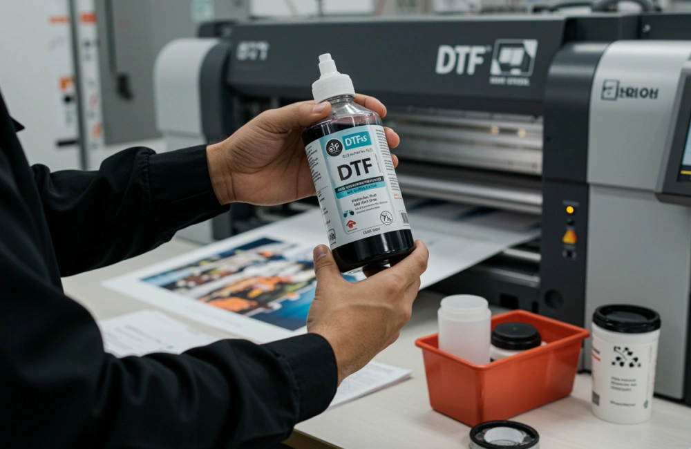 Efek lingkungan dengan menggunakan tinta DTF.