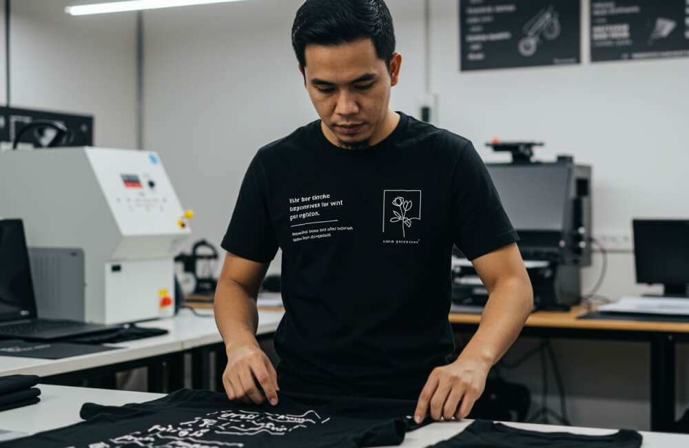 Desain kaos Tipografi dengan Gambar.